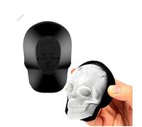 3D Big Skull Ice Cube Molde de silicona para cubitos de hielo Molde de pastel de calavera grande Divertidos cubitos de hielo para whisky, cócteles y jugos de fiesta (8.5 * 7cm)