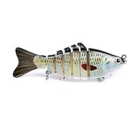 3D Bionic Swimming Lure - Robotic Fishing Lure with Lifelike Action, Self-Rattling Beads Hooks for (Freshwater & Saltwater)(Multicolor-R)