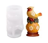 3D Bird Floral Ball Candle Mold, Silicone Mold For Candle Making, Wax, Soap, Plaster, Resin & DIY Home Décor Crafts