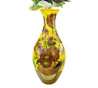 3D-Blumenvase - 11x11x24,5 cm Jigsaw Kunst-Vase | dekorative Arbeitszimmer Tisch Schlafzimmer Blumendekoration Kreatives Geschenk ABS-Material handliches Design langlebig. Sie ist sowohl heraus