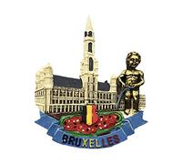 3D Bruselas Bélgica Refrigerador Imán de Nevera Recuerdos Turísticos Hecho A Mano de Resina Artesanía Pegatinas Magnéticas Inicio Cocina Decoración Regalo de Viaje