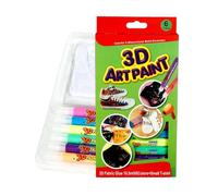 3D Bubble Paint Pens 6 Colors Heat Activated Puffy Popcorn Markers For Kids