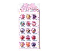 3D Bubble Stickers - PVC Dessert Decals Kawaii Scrapbook Embellishments