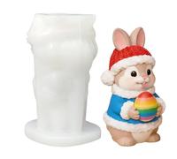 3D Bunny Resin Mold - Rabbit Craft Molds | Easy Release 3D Rabbit Silicone For Resin, Plaster And Soap Casting, Cute Easter Bunny Craft Mold For Aromatherapy, Home Decor, Birthday DIY, Office Desk Orn