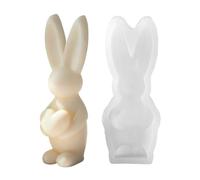 3D Bunny Silicone Molds - For Epoxy Resin, Candles & Soap Making, Create Adorable Rabbit Centerpieces | Reusable Flexible Moulds For Home Decor, Party & Table Decoration