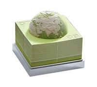 3D Calendar 2026, 3.43x3.43x3.5 pulgadas Earth Shape Desktop Decor | Paper Sculpture Notepad,for Birthday Holiday Office Home Apartment Freelancers College Students Teachers Bedside Reception Areas