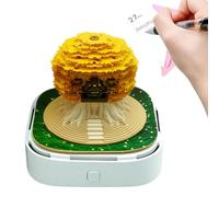 3D Calendar 2026, Decorative Planner Memo Pad for Study, 3D Sticky Notes Fortune Tree House Calendar 2026, Office Entryway Shelf Cabinet Tabletop Bedroom Living Room