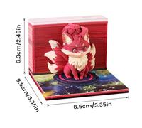 3d Calendar 2026 - Desk Planner, Cute Weekly Paper Art Memo Pad with Decorative Cover, Desk Calendar Organizer, School Office Planner, Creative Stationery for Home Office School Classroom