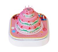 3D Calendar 2026, Fun Cake Memo Pad Desktop Decoration, Tear-Away Mini Desk Calendar with Colorful Design, Creative Office and Home Organizer, for Thanksgiving Christmas Housewarming Desk Study Room