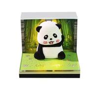 3D Calendar 2026, Unique Paper Sculpture 3d Calendar, Tear-Off Daily Pages & LED Light Acrylic Box, Desk Memo Pad Calendars for Birthday Christmas Home Office (#G)