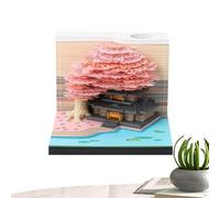 3D Calendar 2027 3D Timepiece Carving Memo Pad Paper Calendar Sculpture