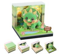 3D Calendar 2027 - Tear Away Dinosaur Paper Carving Desk Memo Pad