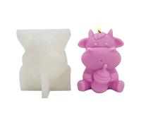 3D Candle Mould - Cow Silicone Mold, Animal Molds for Resin, 3D Silicone Cow Figurine Mold | Cute Cartoon Animal Mould for D IY Candle Making, Soap, Resin, Chocolate, Holiday Party Favors