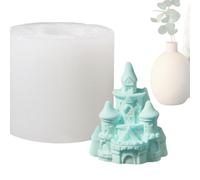 3D Castle Mold - Flexible Silicone Mould, Easy Release Reusable Fairy, Tale Candle Mold | Creative Craft Casting Tool For School Project Studio Family Gathering Beginners Professionals Art DIY