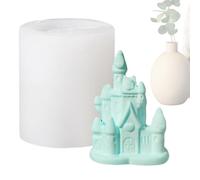 3D Castle Mold - Reusable Flexible Silicone Fairy Castle Candle Mold, Crafting For School Projects, Studio Work, Family Gathering, Beginners And Professionals, Multi-Purpose For DIY Candle, Soap, Re