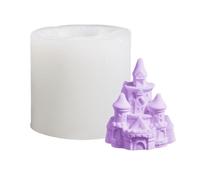 3D Castle Mold - Reusable Flexible Silicone Mould for School Project | Detailed Pillars with Easy Release Texture & Heat Resistance for Wax, Resin, Plaster and Soap Crafting Studio