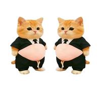 3d Cat Belly Stickers - Silicone Cute Cat Belly Reusable Decals,black Caat Wall Decals, For Water Bottle Laptop Phone Case, Fun 3d Animal Stickers For Fridge Planner Notebook Car Lunch Box Diy