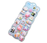 3D Cat Stickers - Marshmallow Animal Stickers for Scrapbook Crafts | Cute Puff Kawaiii Sticker with Adorable Textures, for Diary Journal Pencil Case Laptop Water Bottle Phone Decoration