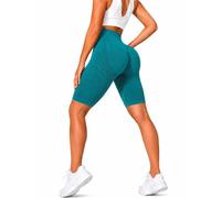 3D Cellulite Shorts for Women, High Waisted Compression Yoga Shorts, Tummy Control Workout Gym Short Leggings (Green,3XL)