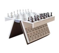 3D Chess Book, Printed Folding Family Game, 9.84x6.5 Inches Playing Board with Interactive Design, Novelty Board Game, Home Toy with Educational Style, Chess Accessories for Boys and Girls