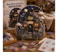 3d Christmas Fabric Poke Art Kit,whimsical Village 3d Fabric Poke Art Kit(F)