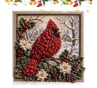 3D Christmas Fabric Poking Kit - DIY Artistic Craft Set, Beginner Arts