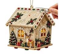 3d Christmas Pearl Art Kit - Winter Holiday Wooden Crafting Project