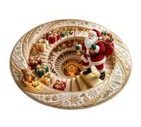 3D Christmas Rugs Optical Illusion Round Mat | Non-Slip Xmas Snowman Vortex Floor Rug for Living Room, Fireplace & Entryway(H,160cm)