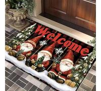 3D Christmas Welcome Doormat, Durable and Easy to Clean, Entryway Door Mat, Holiday Decorative Floor Mat, Home Decor-40x60cm