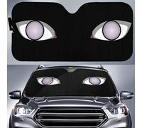 3D Cool Anger Eyes Car Shade Printing for Front Windows Stylish Car Sun Shades Windshield Durable Car