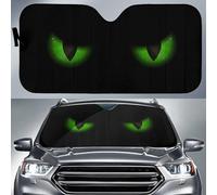 3D Cool Anger Eyes Car Shade Printing for Front Windows Stylish Car Sun Shades Windshield Durable Car