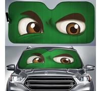 3D Cool Anger Eyes Car Shade Printing for Front Windows Stylish Car Sun Shades Windshield Durable Car