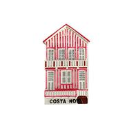 3D Costa Nova Aveiro Portugal Imán de nevera regalo de recuerdo, resina hecha a mano Aveiro Imán de refrigerador Colección de decoración para el hogar y la cocina