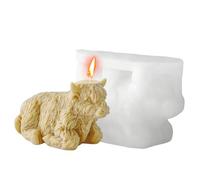 3D Cow Candle Mold, Cow Silicone Reusable Mold, Animal Casting Molds for Thanksgiving Birthday Party Offices Home Room Desk Desktop Weekday School Apartment Craft Candle Making Decorative Fun