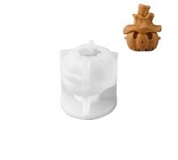 3D Cráneo Vela de Silicona Moldes Diy Ghost Head Artesanías Yeso Cristal Resina Fabricación Jabón Molde Para La Decoración Del Partido Halloween Regalos