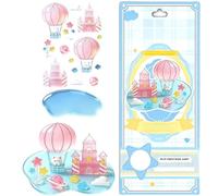3D Crystal Stickers - Transparent DIY Decorative Decals, Waterproof Glossy Finish, Stackable Aesthetic Design | For Phone Case, Water Bottle, Scrapbook, Journaling