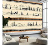 3D - Cuadro de pared, diseño de cuadros a rayas, color blanco y negro