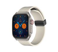 3D Curved Flexible Display Smartwatch, Bluetooth Calls, IP67 Waterproof (White)