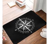 3D Custom Vintage Nautical Compass Doormat Non-Slip Entrance Kitchen Bath Mats Captain Anchor Boat Living Room Rug Carpet Footpad-40x60cm