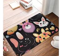 3D Cute Dogs Floor Mat - Colorful Cartoon Design, Anti-Slip Bac, Easy to Clean, Perfect for Adding Fun and Joy to Any Room-50x80cm
