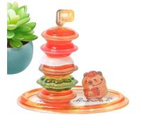 3D Cute Stickers, Animal Cartoon Set, 8.07x3.74inch Funny Stackable Decor with Adhesive Back Design, Sturdy Vinyl Craft Sheet, Colorful Style Design, Kids DIY Sticker for Laptop Case Use