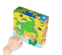 3D de Cubo de Madera Juguetes Educativos para Preescolar