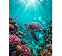 3D Deep Ocean Coloring Book for Adults: 107 Underwater Scenes with Incredible Depth & Marine Life