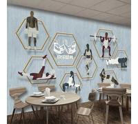 3D Deportes Y Fitness Papel Tapiz Fotográfico 3D Papel Pintado Para Gimnasio, Mural, Impresión Fotográfica, Ilusión Óptica, Mural De Pared, Impresión Artística, Póster Decorativo De Pared 250x175cm