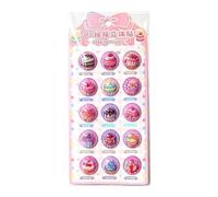 3D Dessert Sticker - Bubble Kawaii Decal, Reusable Cartoon Sticker
