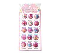 3D Dessert Sticker - Cute Bubble Decal, Mini Kawaii Cup Sticker