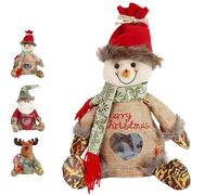 3D Doll Decoration Gift Bag, Santa's 3D Doll Decoration Bags, for Presents, Candy, Fruit (A-2)