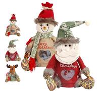 3D Doll Decoration Gift Bag, Santa's 3D Doll Decoration Bags, for Presents, Candy, Fruit (B-1)