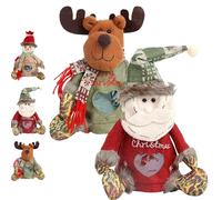 3D Doll Decoration Gift Bag, Santa's 3D Doll Decoration Bags, for Presents, Candy, Fruit (B-3)