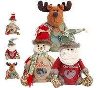 3D Doll Decoration Gift Bag, Santa's 3D Doll Decoration Bags, for Presents, Candy, Fruit (C-1)